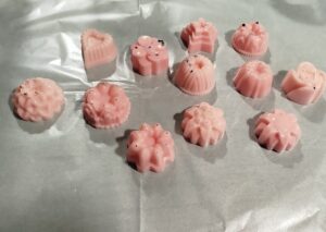 fondants rose passion