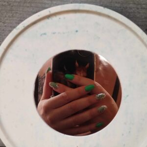 Plateau miroir rond